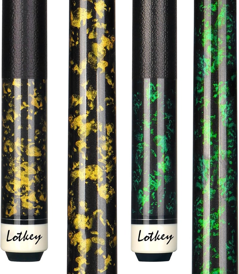 LOTKEY Pool Cue Sticks for Adults,Super Straightened Up 58'' 18 19 20 21 oz Billiard Cues Stick Canadian Maple Tacos De Billar Profesional Set of 4/3/2/1 House Bar Pool Que Table Beginner Pool Queue for Sale - Image 1